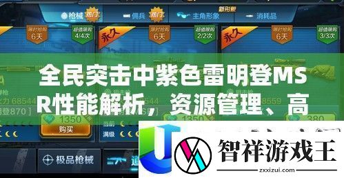 全民突击紫色雷明登MSR性能解析-资源管理与最大化利用技巧