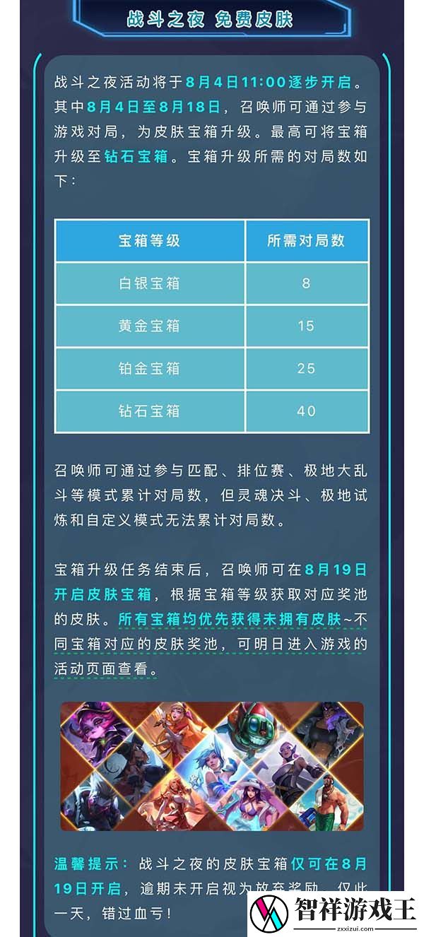 英雄联盟手游战斗之夜活动介绍