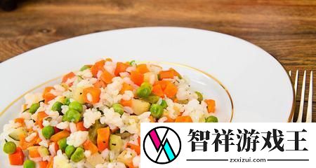 以黑暗料理王为灵感的豌豆胡萝卜焖饭皇冠菜谱