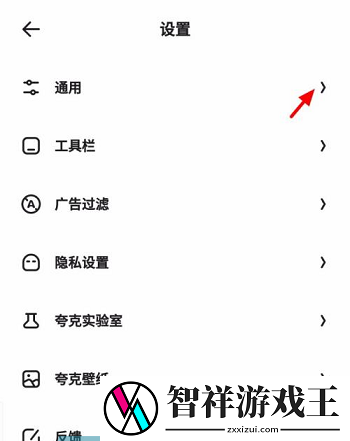 夸克浏览器怎么设置显示状态