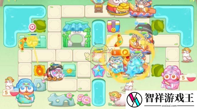 保卫萝卜4梁波波与祝秋秋第44关怎么过