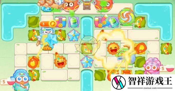 保卫萝卜4梁波波与祝秋秋第44关怎么过