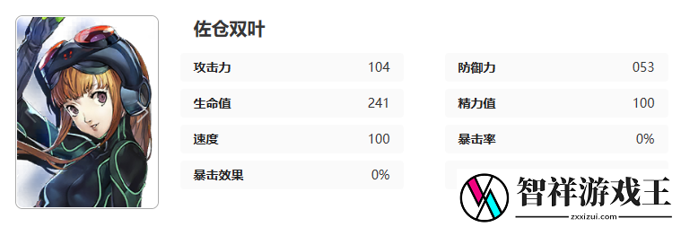 女神异闻录夜幕魅影佐仓双叶角色怎么样