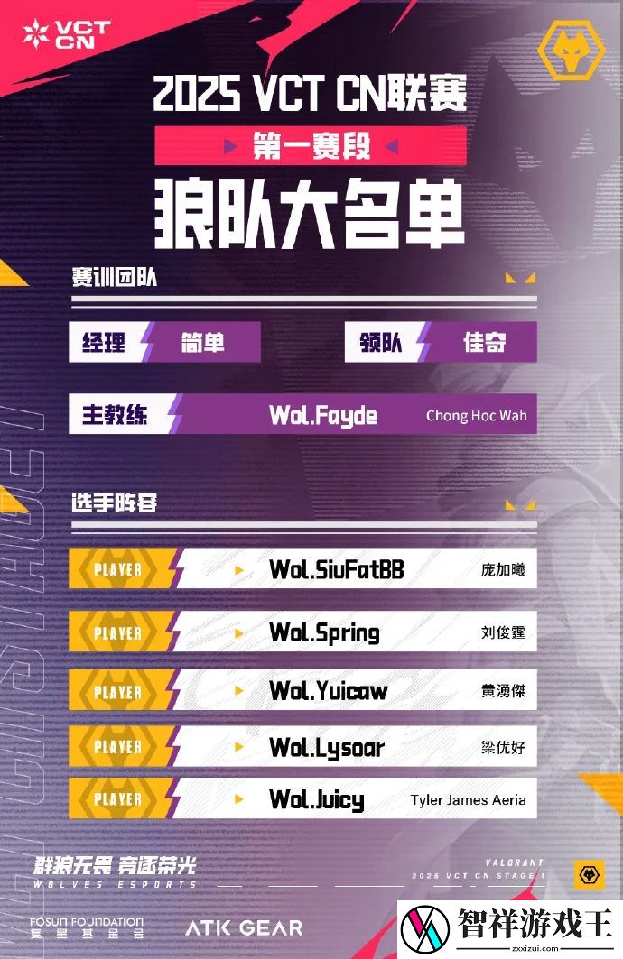 狼队公布第一赛段大名单：花开有信-春日可期