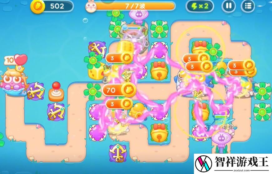 保卫萝卜4海的闺女46关攻略分享