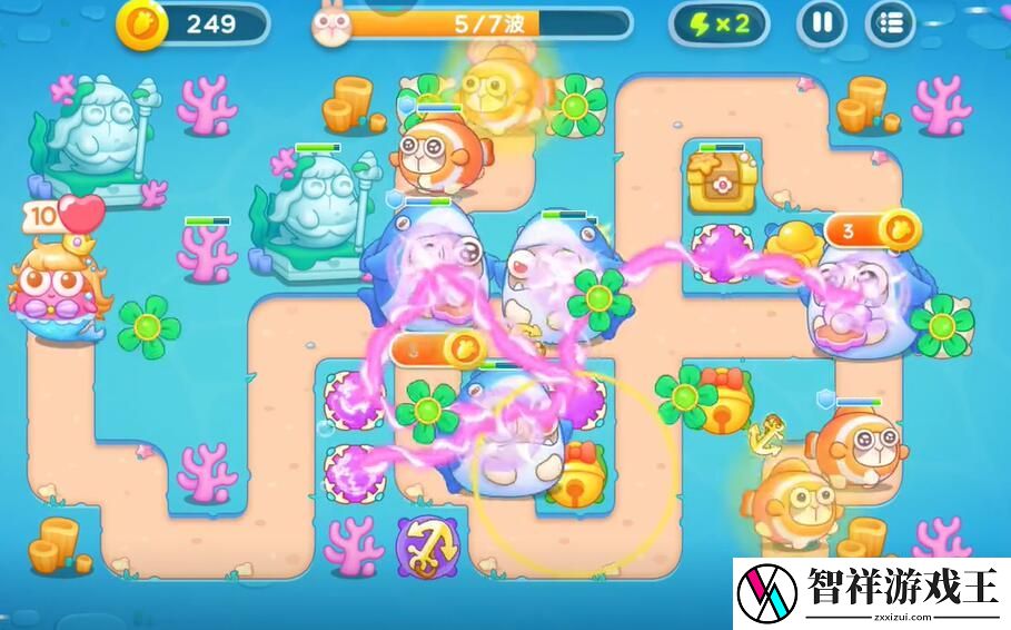 保卫萝卜4海的闺女46关攻略分享