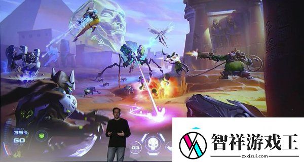 守望先锋早期原画公布-四足机器人英雄亮相