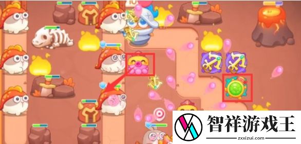保卫萝卜4饿龙传说第51关攻略